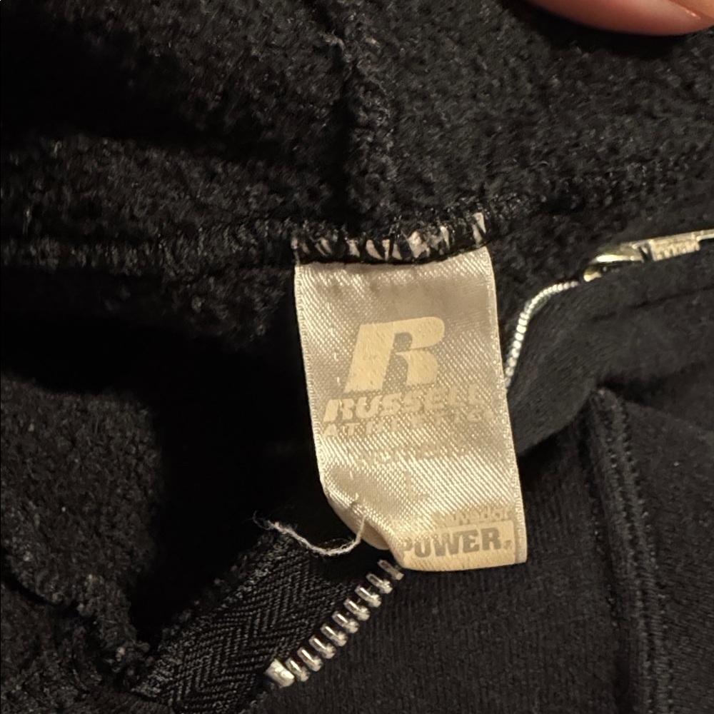 Russell Athletic Black Fleece Hoodie - Picture 3 of 3